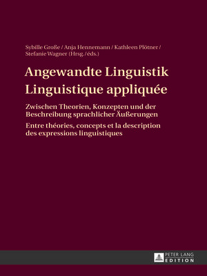 cover image of Angewandte Linguistik / Linguistique appliquée